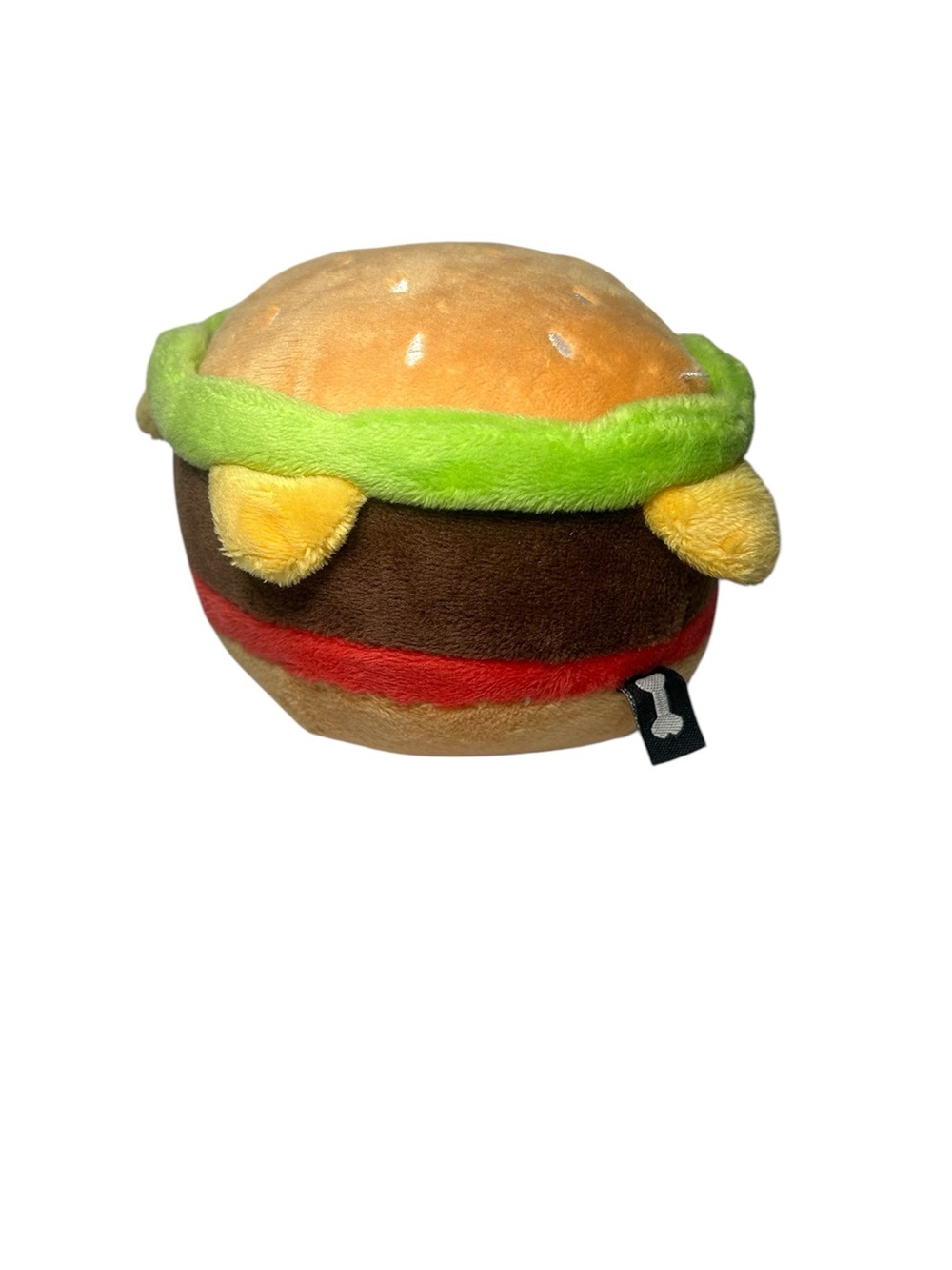 Hamburger Dog Toy  with squawker, Simulation hamburger Soft Plush Toys